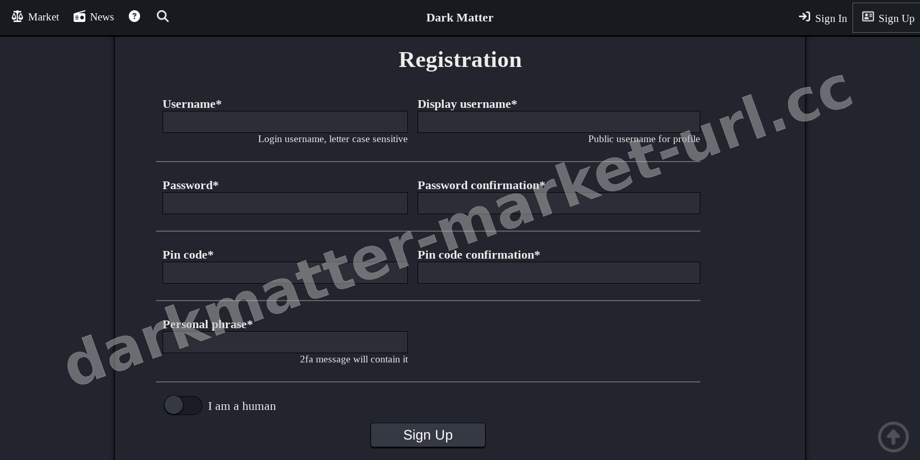 Account Registration Page